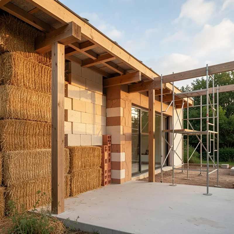 Matériaux naturels en construction écologique : performances et coûts en 2026