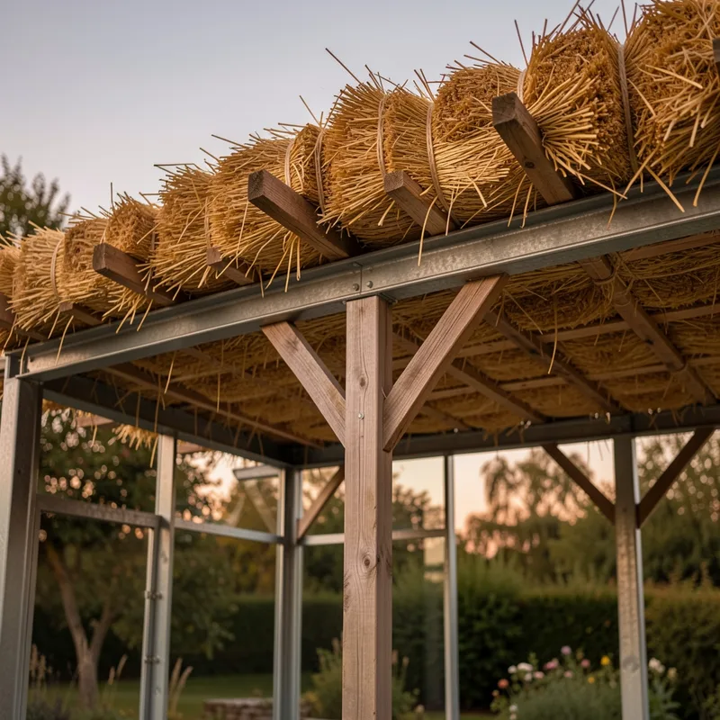 Paille pour toiture de pergola : techniques, coût et étapes en 2026